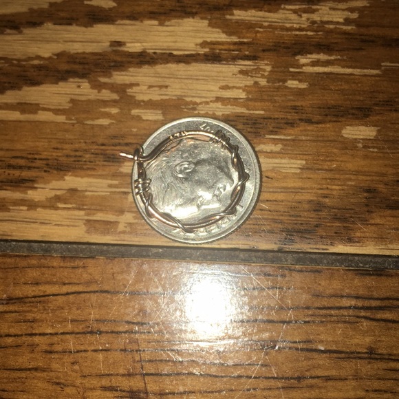 $732 14k Rose Gold 10mm Hoop Earrings - Picture 4 of 10